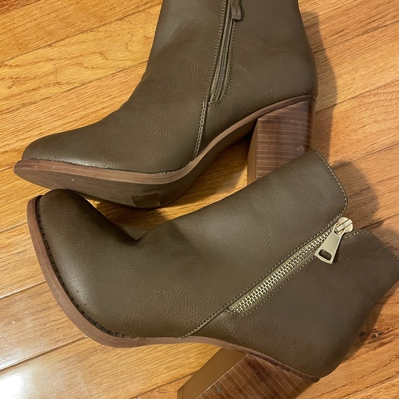 Military Booties with side zipper - Picture 5 of 5